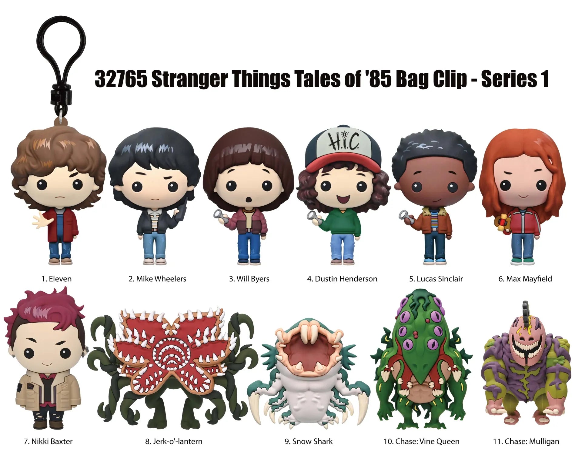 Stranger Things Berättelser Från 85 Säsong 1 Väska Clip Blind Box Display (24)