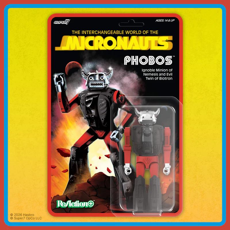 Micronauts Våg 04 Phobos Reaction+ Figur