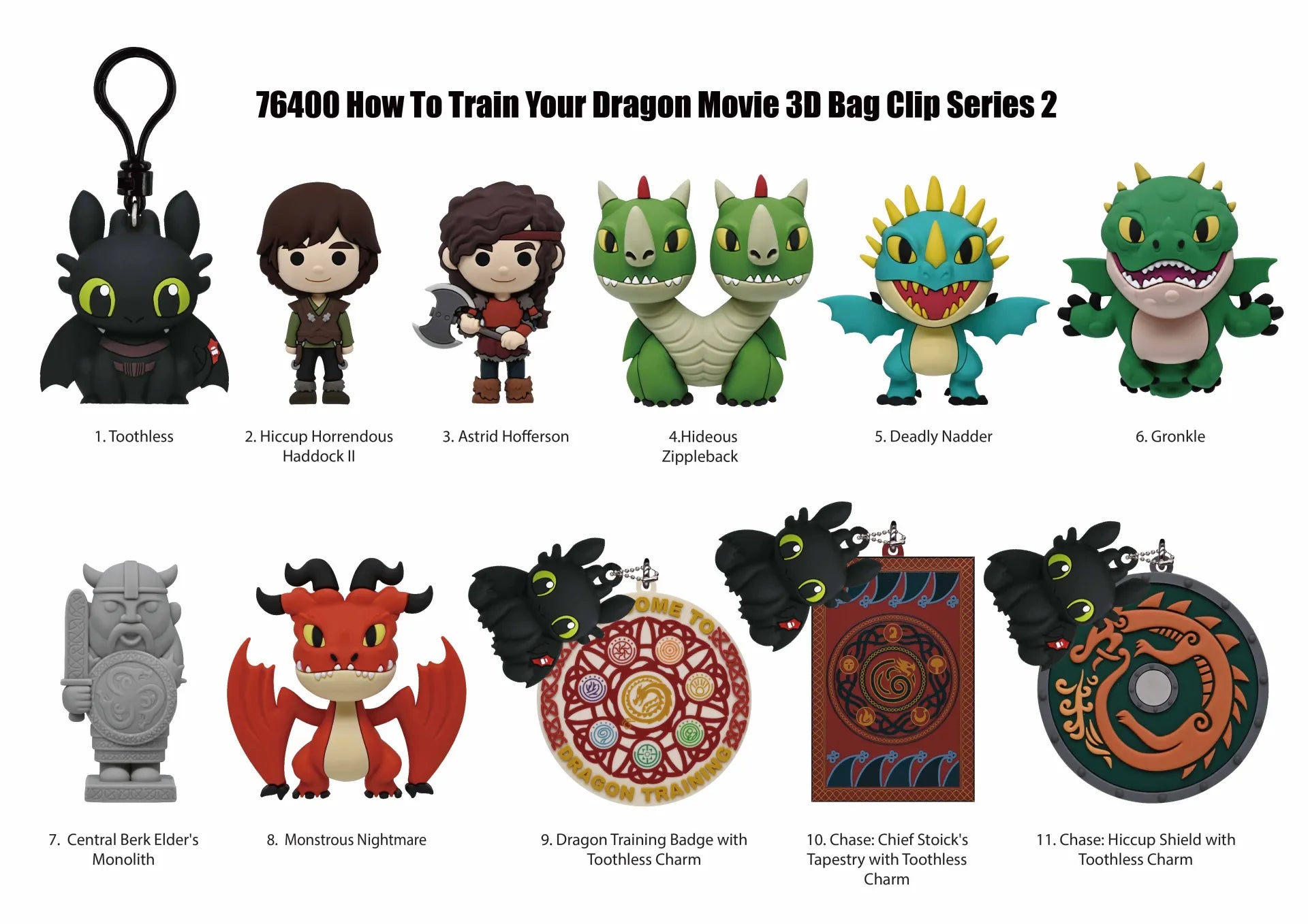 Draktränaren S2 Väskklämma Blind Box Display (24)