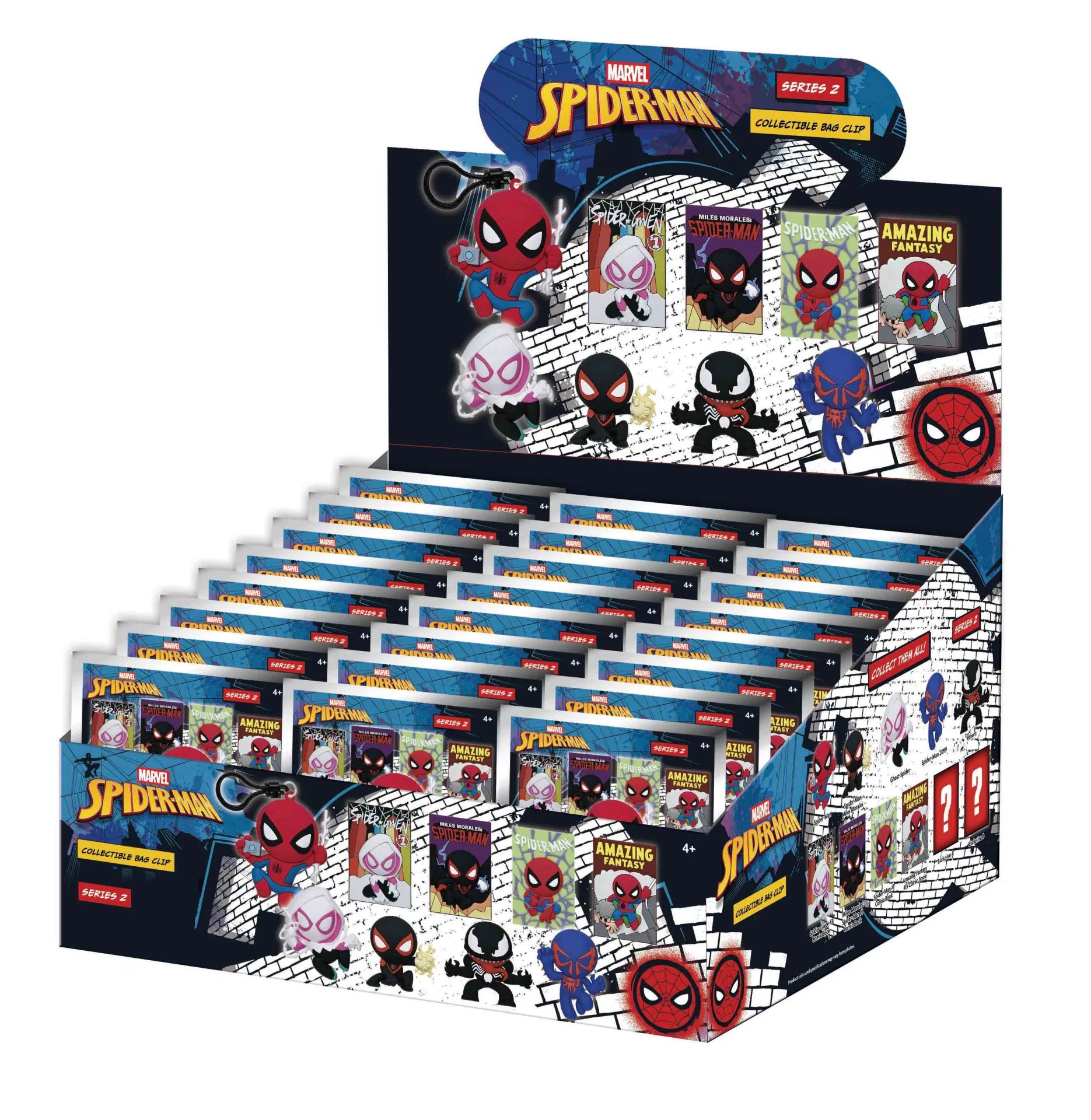 Spider Man Classic S2 Väsksnutt Blind Box Display (24)