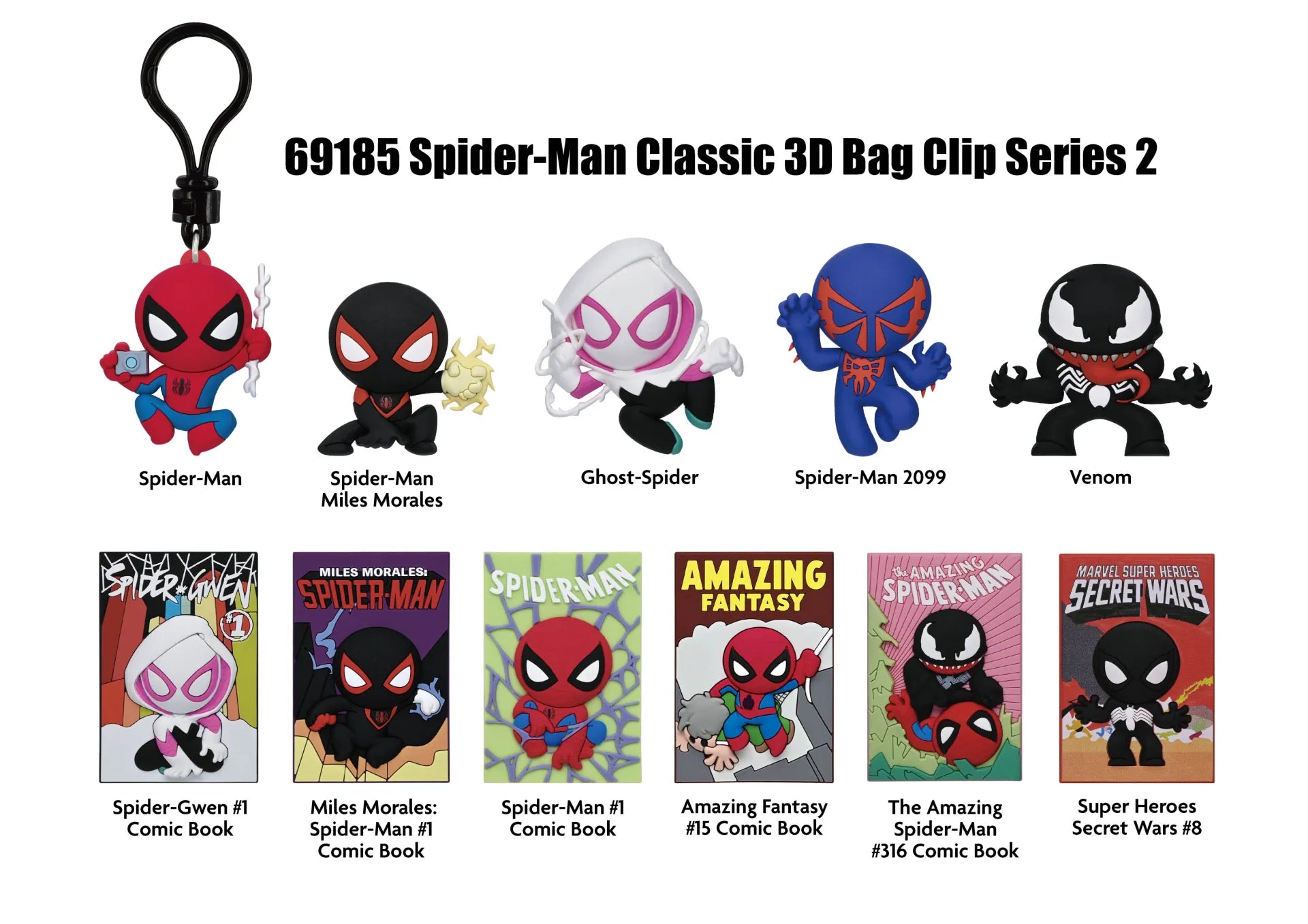 Spider Man Classic S2 Väsksnutt Blind Box Display (24)