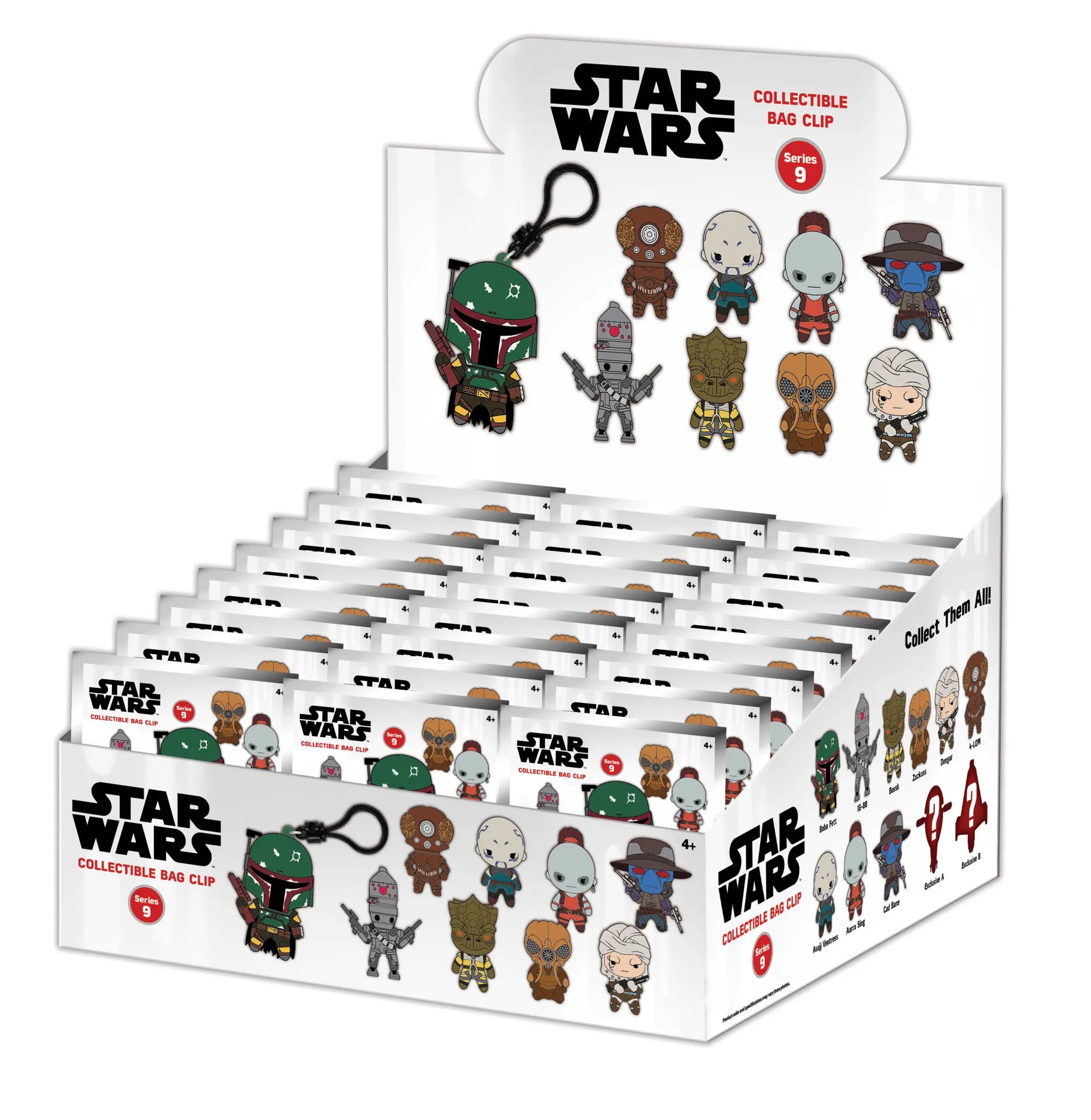 Star Wars Mest Eftertraktade Prisjägare Väsksmycke Blind Box Display (24)