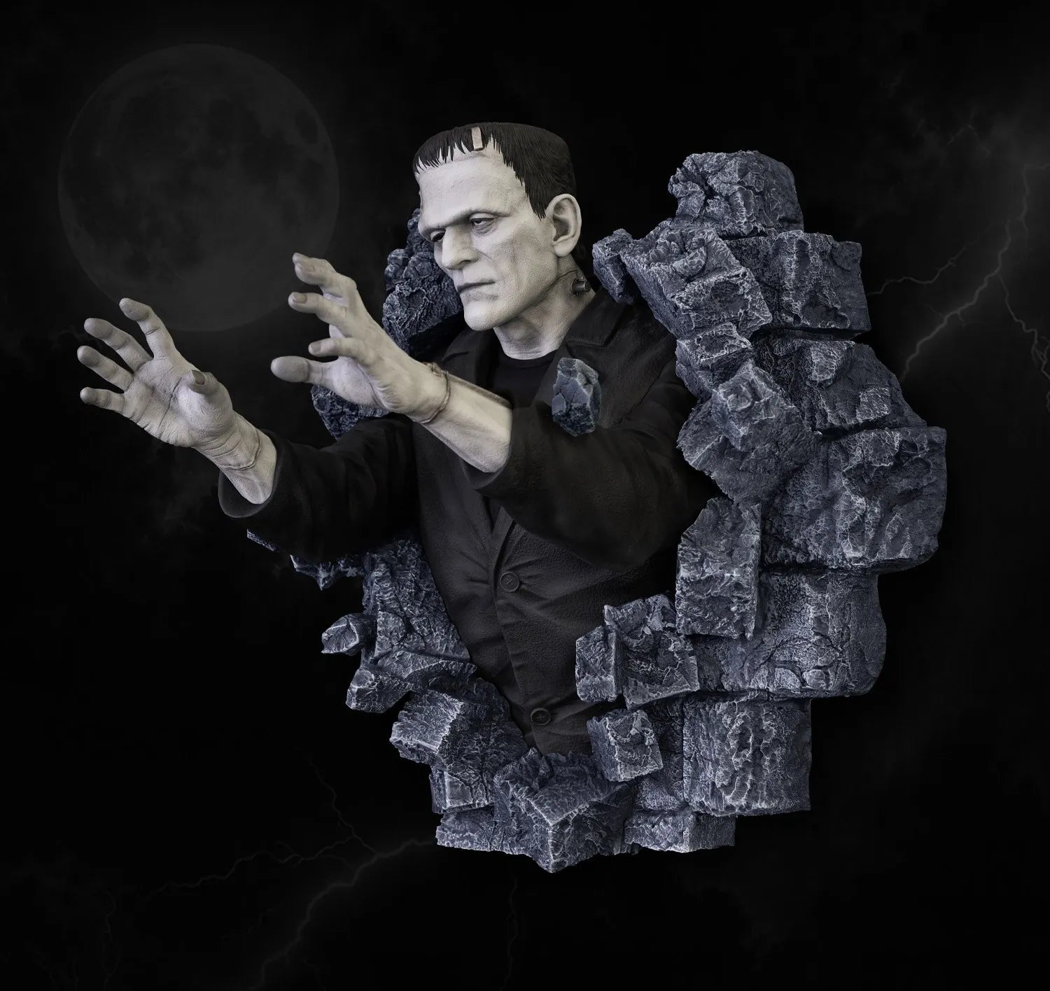Frankenstein Classic Horror Edition Lifesize Wall Sculpture
