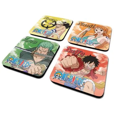 Underläggsset med One Piece-figurer