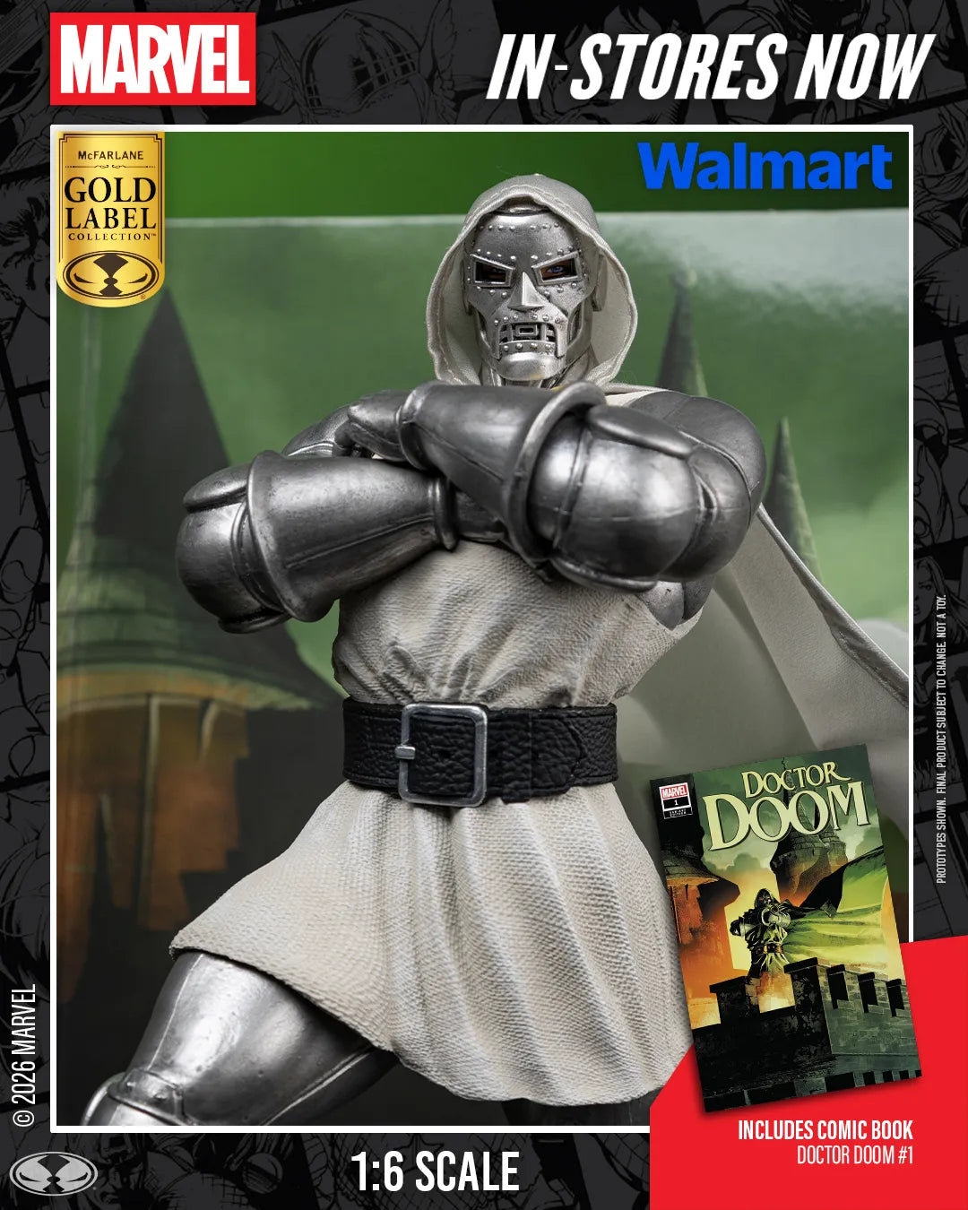 Marvel Collection 1:6 Wv8 Doctor Doom #1 Future Foundation Guldmärkessamlarfigur