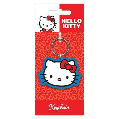 Sanrio Hello Kitty-ansikte PVC-nyckelring