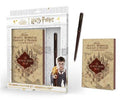 Harry Potter Marauders Karta Anteckningsblock & Trollstav Penna Set