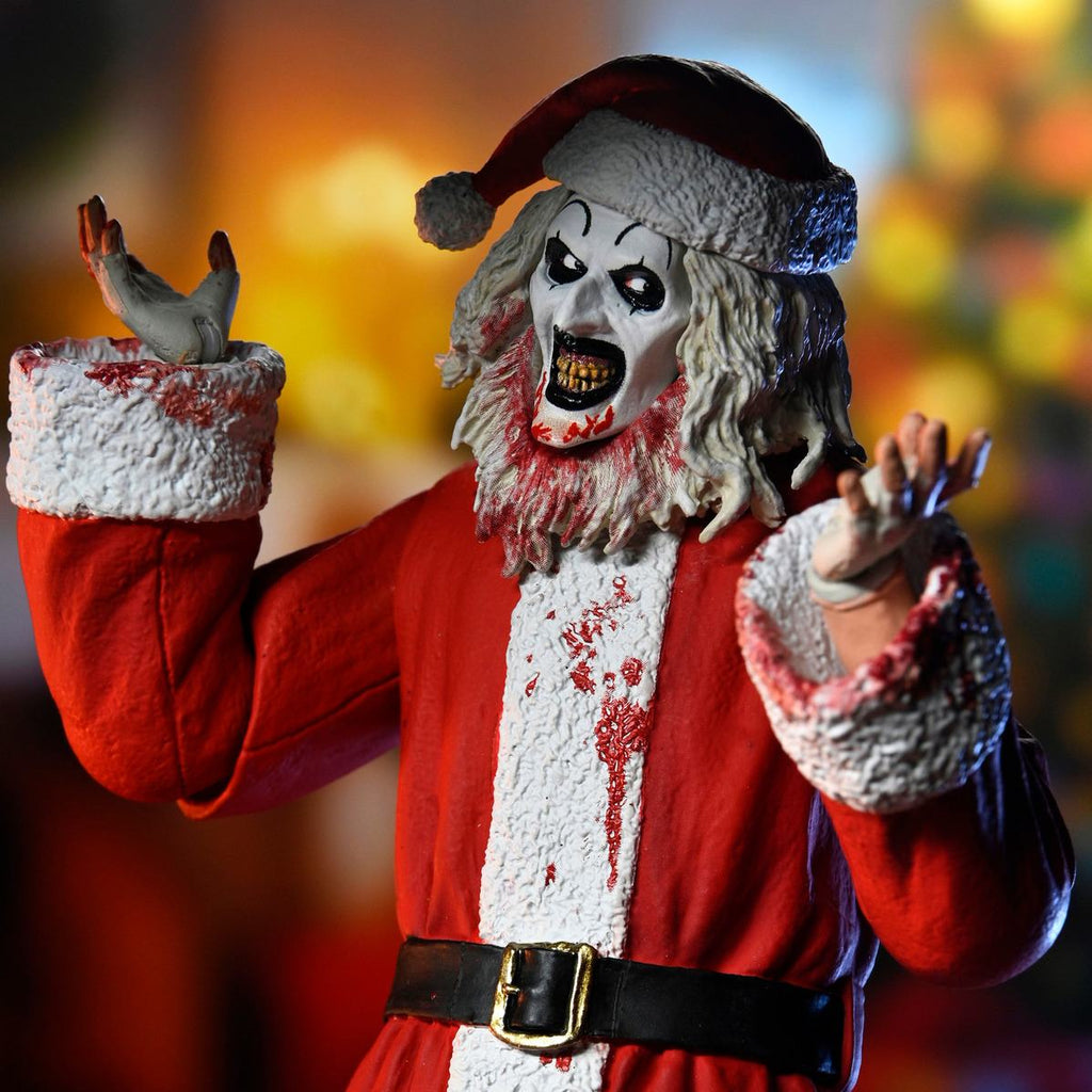 Terrifier 3 Konstnären Clown Tomtedräkt Blodig Ultimat Actionfigur