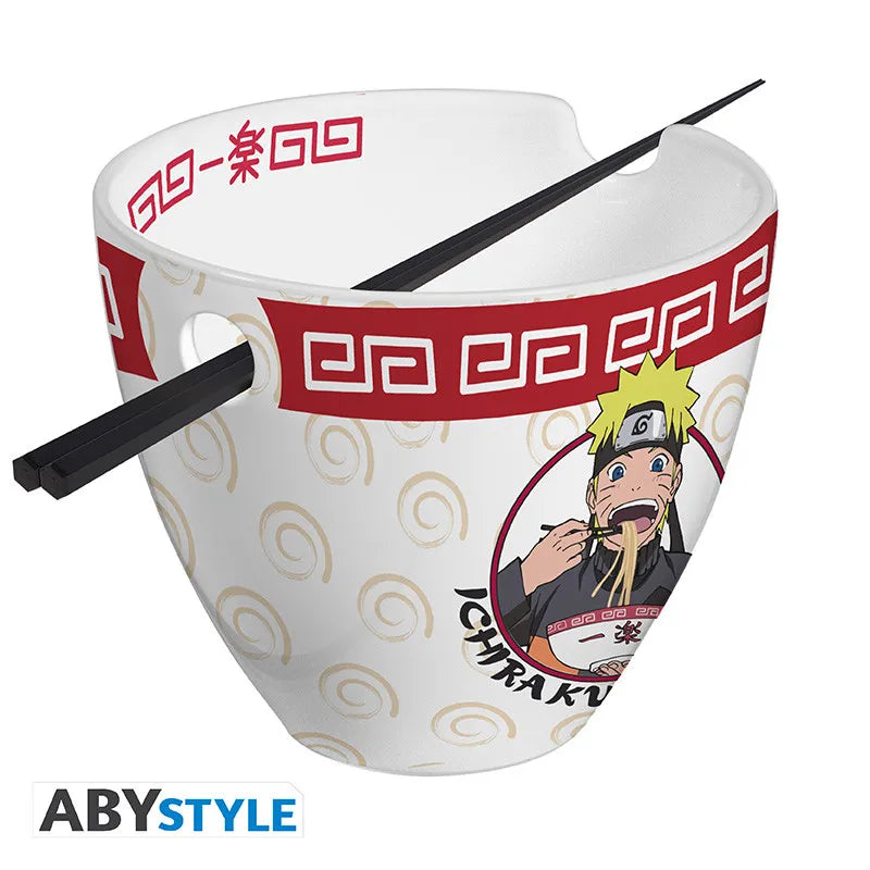 Naruto Shippuden Ichiraku Ramen Skål med Ätpinnar