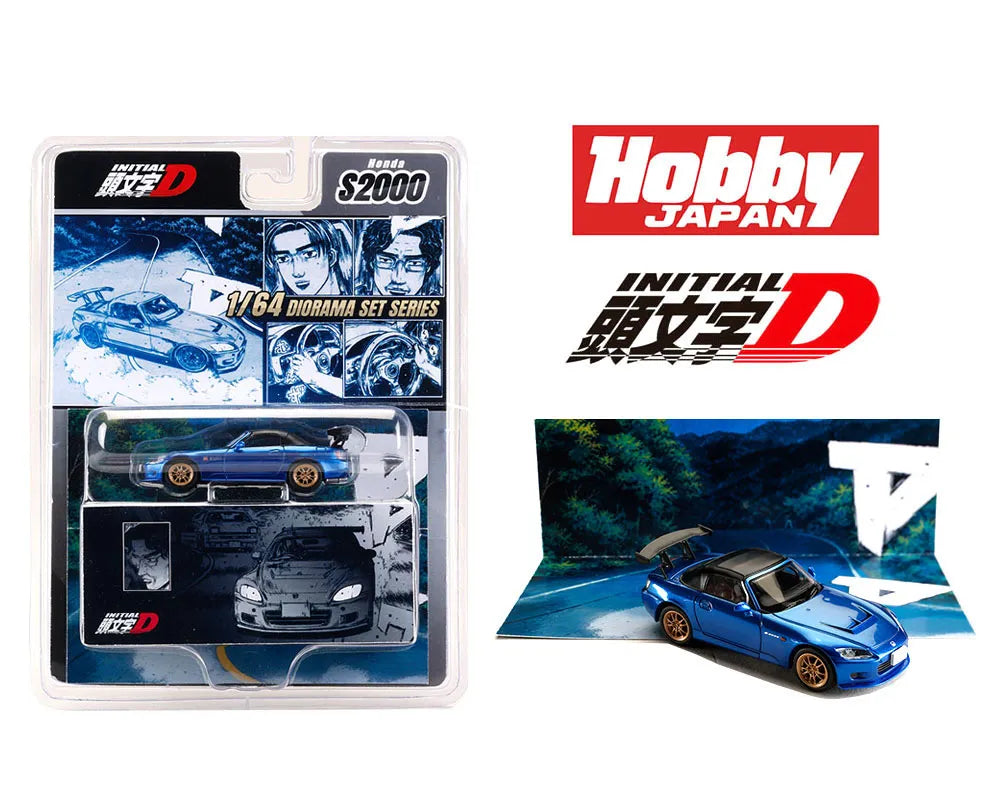Initiald 1/64 Honda S2000 Toshiya Joshima Vs Takumi Fujiwara samlarbil i zinklegering