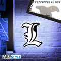 Death Note L Lampa – Bärbar LED-lampa med Interpol-inspirerat motiv från ABYstyle