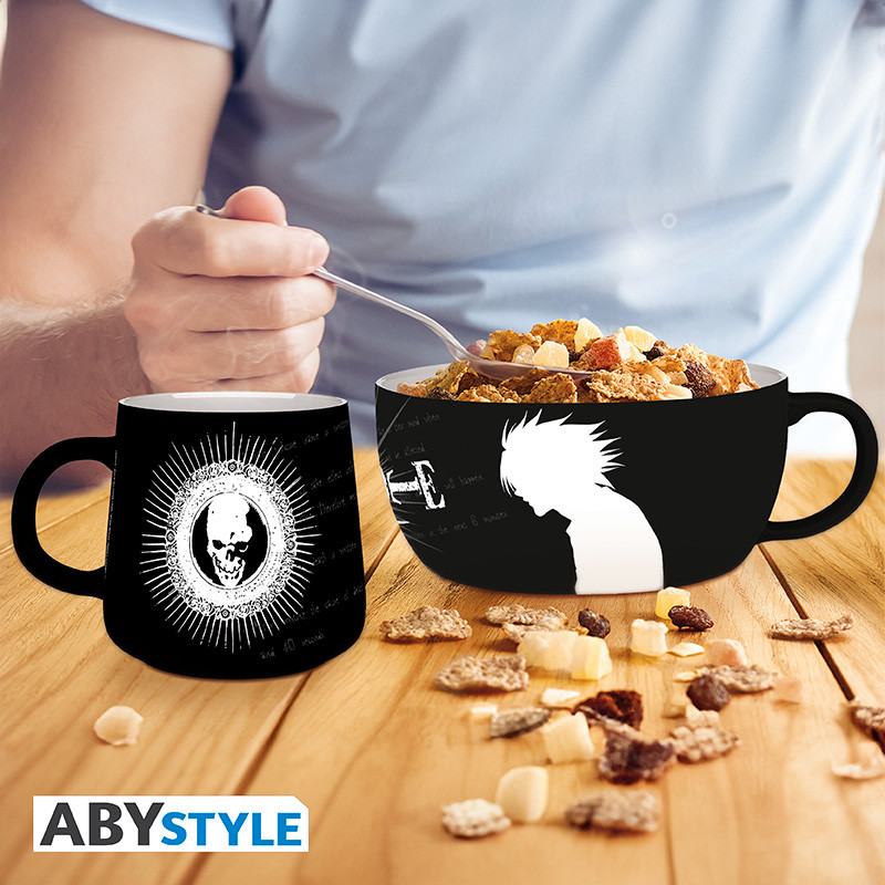 Death Note Frukostset – Skål och Mugg med Originaldesign från ABYstyle