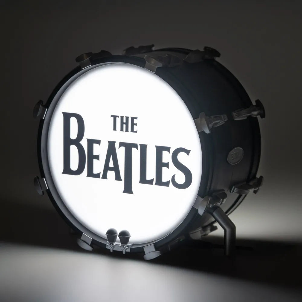 The Beatles-lampa med dubbelmotiv och LED-belysning, USB-C och batteridriven, 17,3 x 17,3 x 11,2 cm