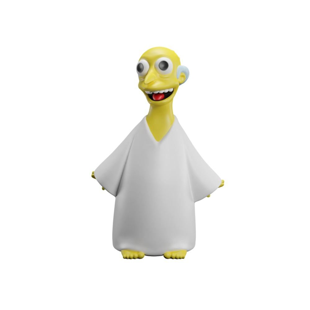 The Simpsons Mr Burns-lampa – LED-lampa med lysande polyresin och ABS, USB-C och batteridriven