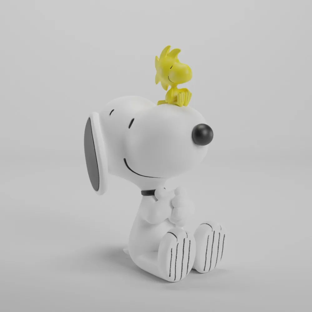 Snoopy Lampa med Varm LED-belysning och USB-C Anslutning