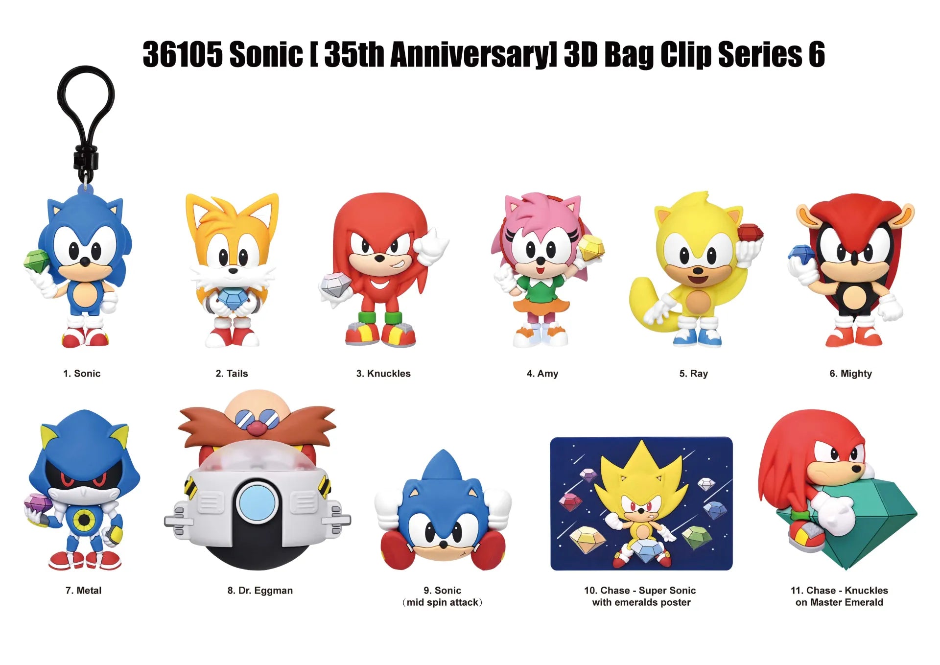 Sonic S6 Påsklippsdisplay med Blind Box (24 stycken)