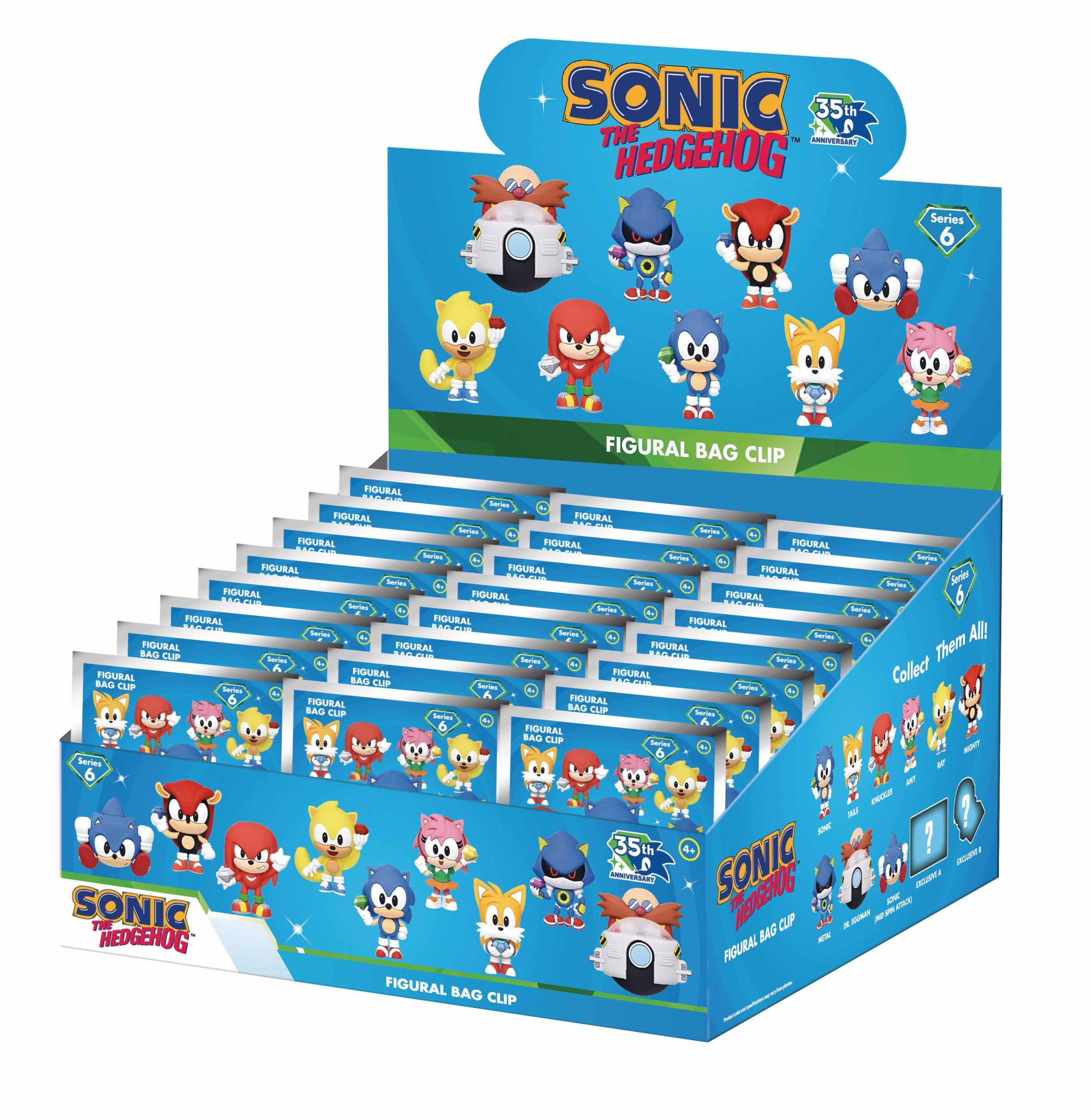 Sonic S6 Påsklippsdisplay med Blind Box (24 stycken)