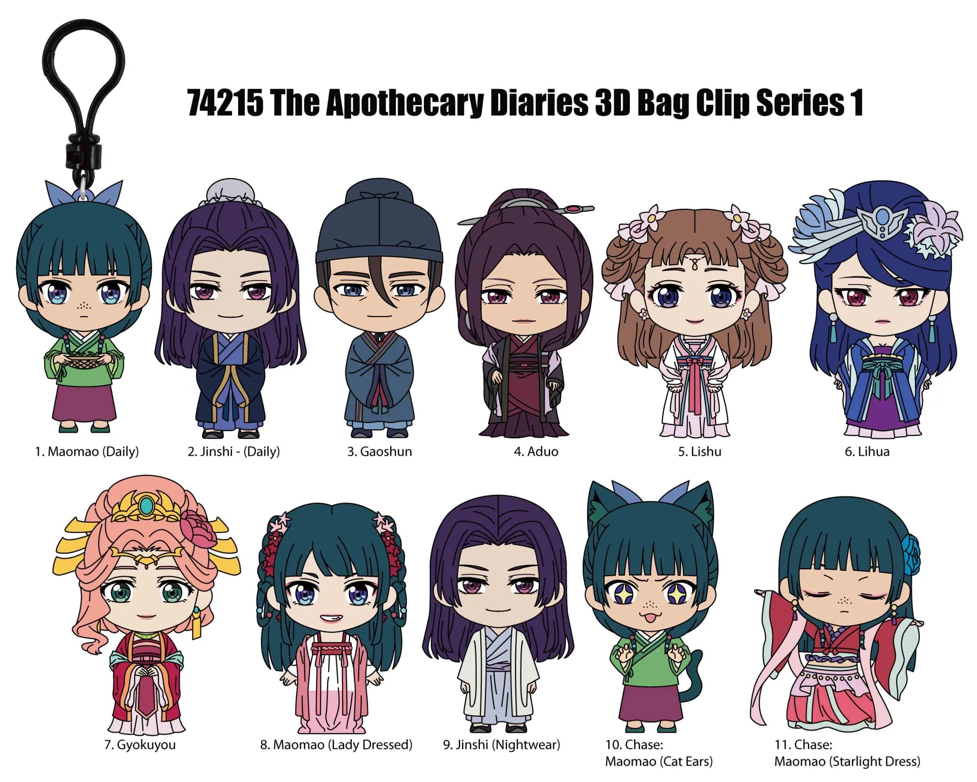 Apothecary Diaries Displayställ med Påsfästen i Blind Box, 24-pack