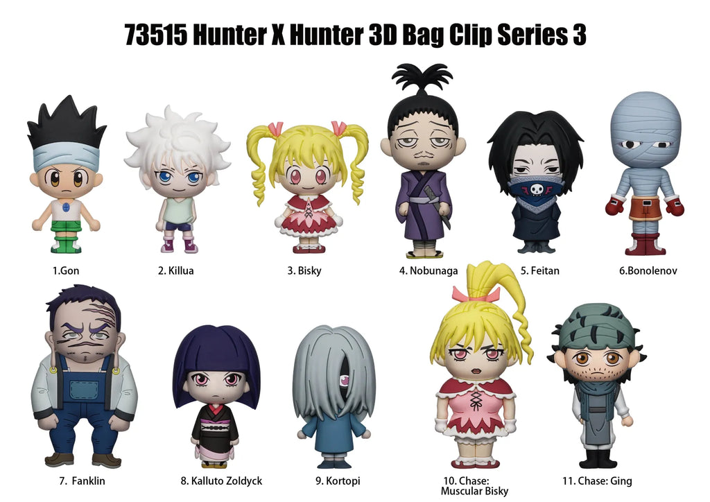 Hunter X Hunter Säsong 3 Väsksmycke Blindbox Display (24 stycken)
