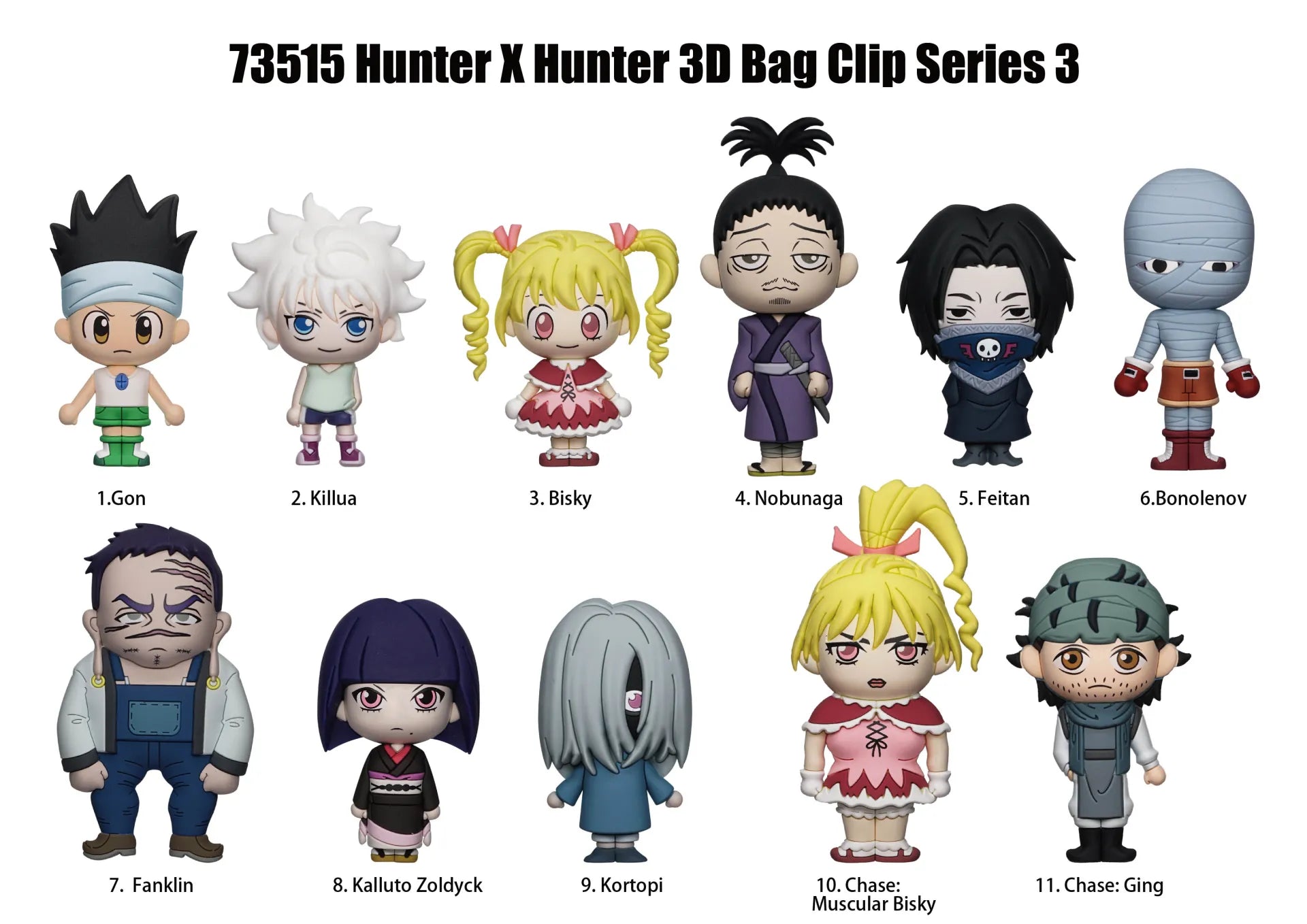 Hunter X Hunter Säsong 3 Väsksmycke Blindbox Display (24 stycken)