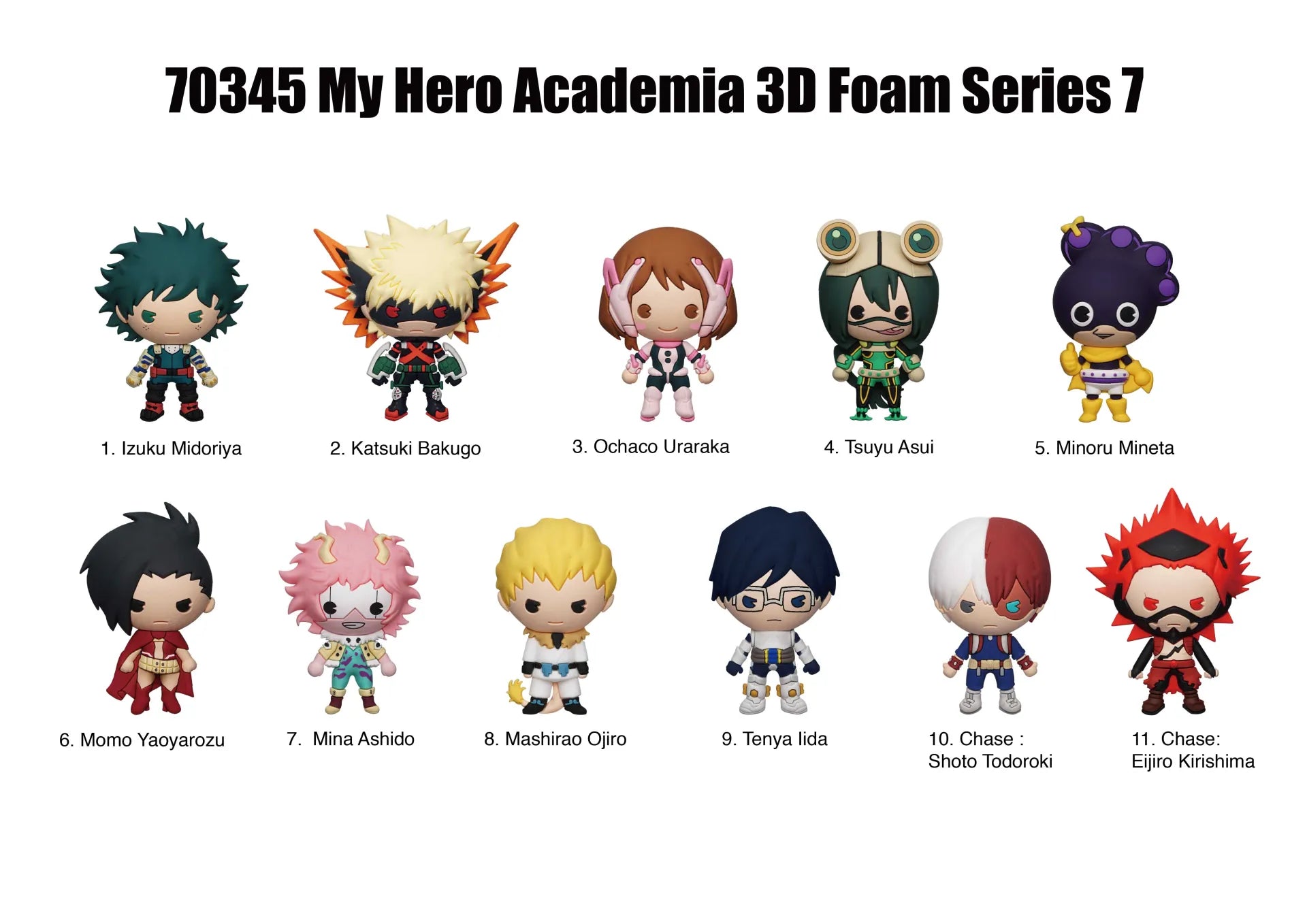 My Hero Academia S7 Display för ryggsäcksclips - Blind Box, 24-pack