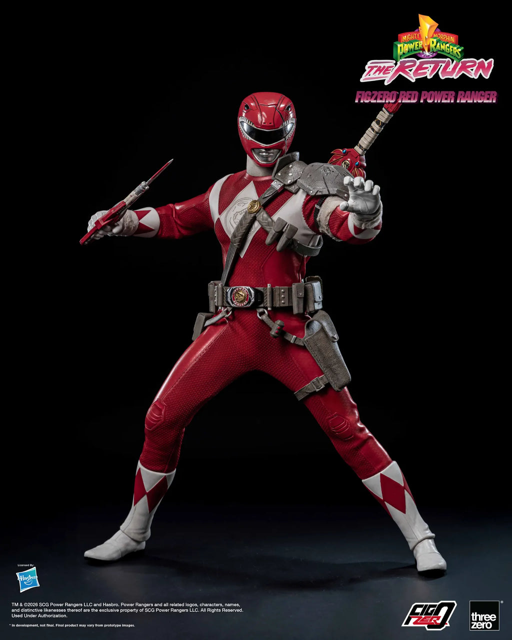 Mighty Morphin Power Rangers Återkomsten Röd Power Ranger 1/6 Actionfigur