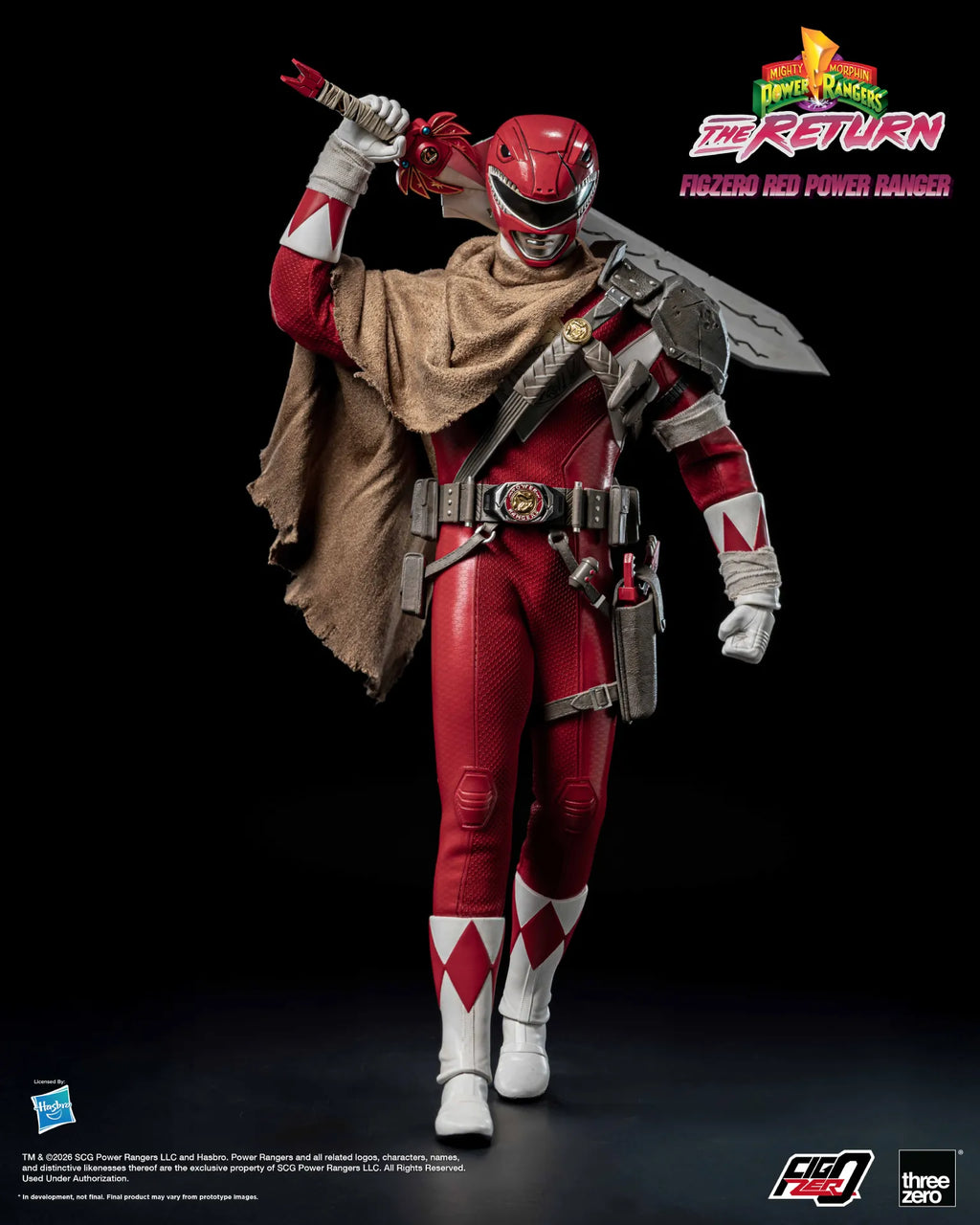 Mighty Morphin Power Rangers Återkomsten Röd Power Ranger 1/6 Actionfigur