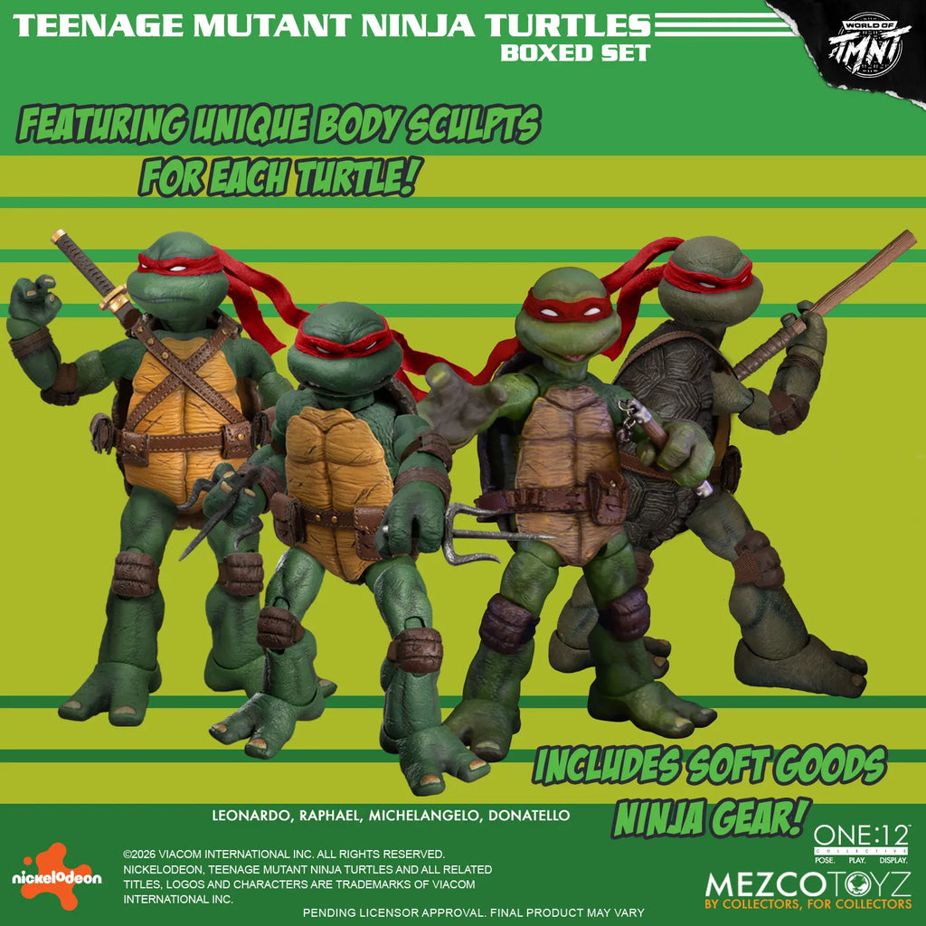 One:12 Collective Teenage Mutant Ninja Turtles Figurer Boxset