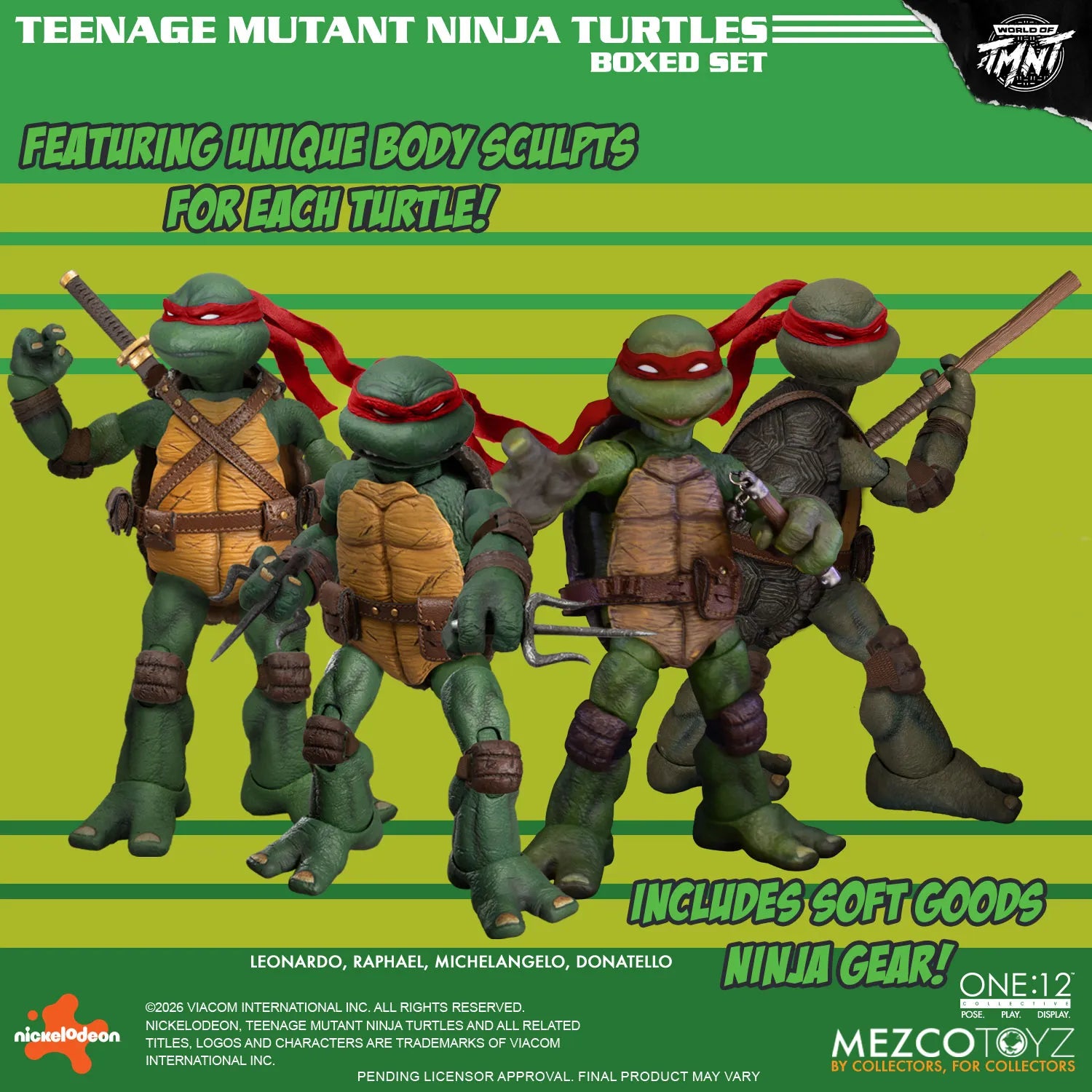 One:12 Collective Teenage Mutant Ninja Turtles Figurer Boxset