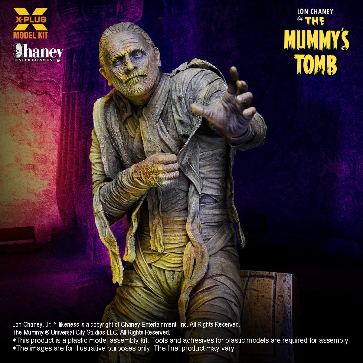 Lon Chaney Jr Som Mumie Plastmodell i skala 1/8