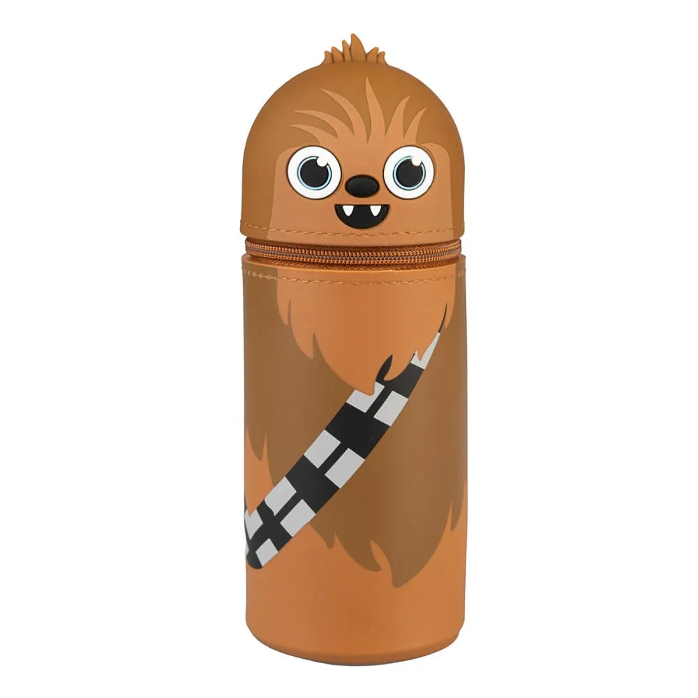 Star Wars Chewbacca Pennfodral i 3D-silikon med dragkedja och expanderbar botten – ca 7 x 21 cm
