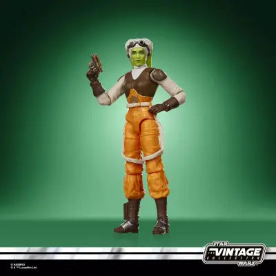 Star Wars Vintage Rebels Hera Syndulla Actionfigur 9,5 cm med utbytbara delar och tillbehör
