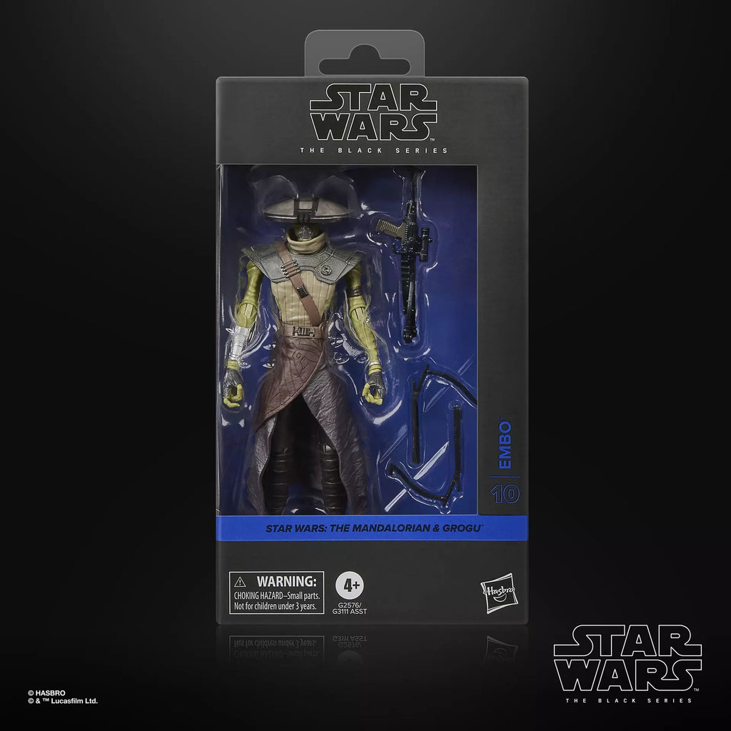 Star Wars Svarta serien Mandalorian och Grogu Embo Actionfigur