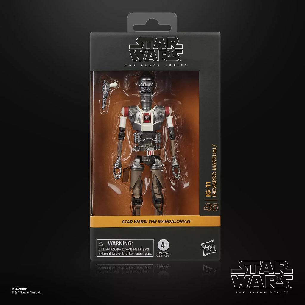 Star Wars Svarta Serien Mandalorian Ig-11 Nevarro Marskalk Actionfigur