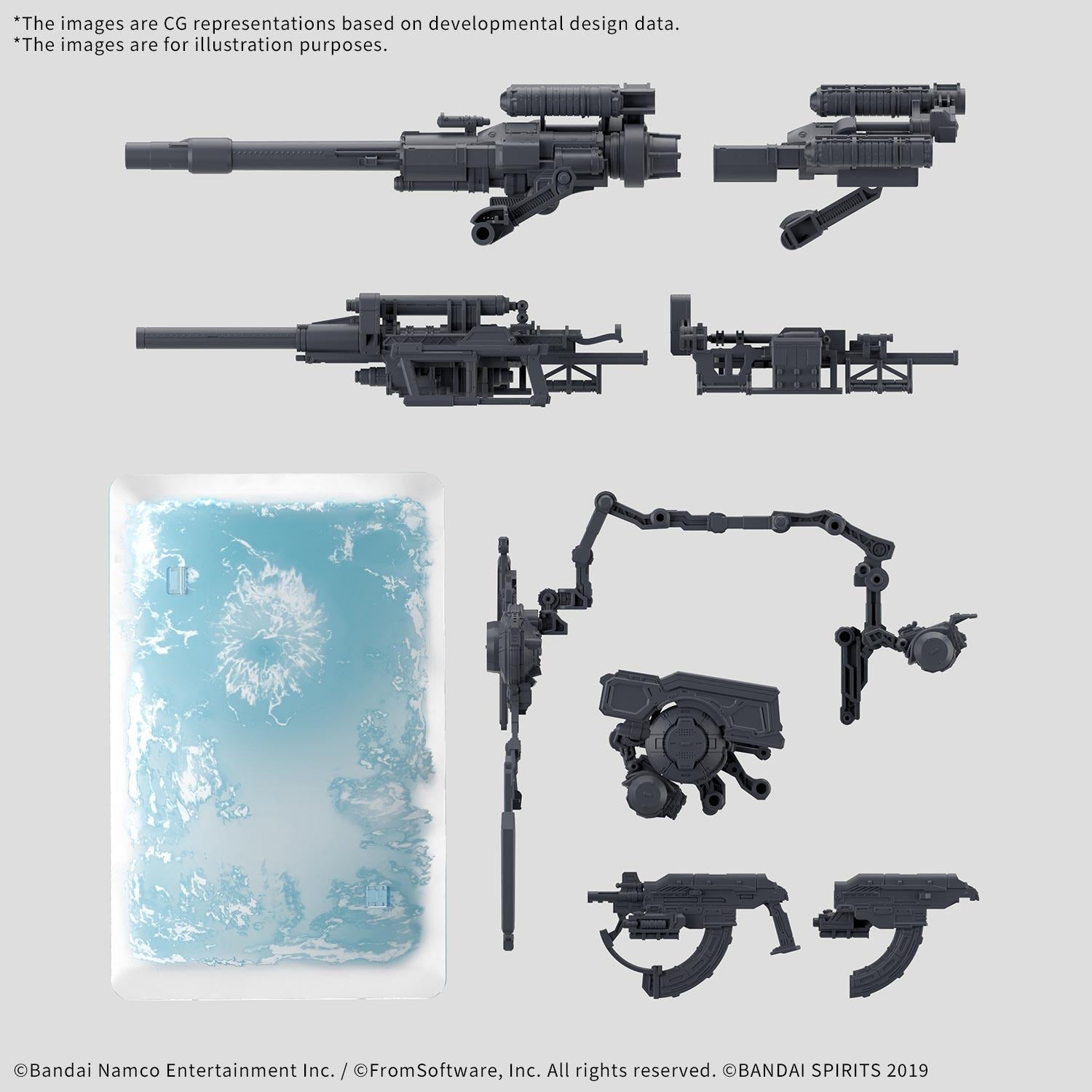 30 mm valfria delar set Armored Core VI Rubicon Eldars Vapenset 08
