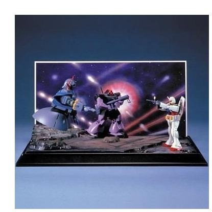 Gundam-diorama A Baoa Qu No Kessen i skala 1/250