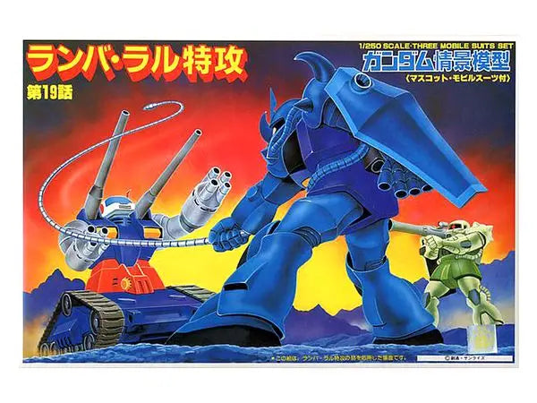 Gundam-diorama Ramba Ral Tokkou i skala 1/250