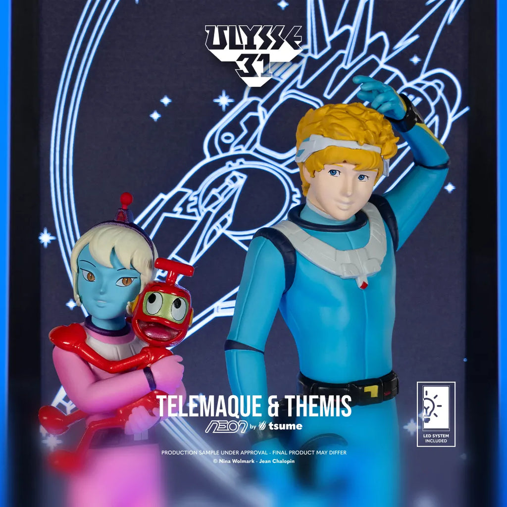 Ulysse 31 Telemachus & Themis Neonfigur