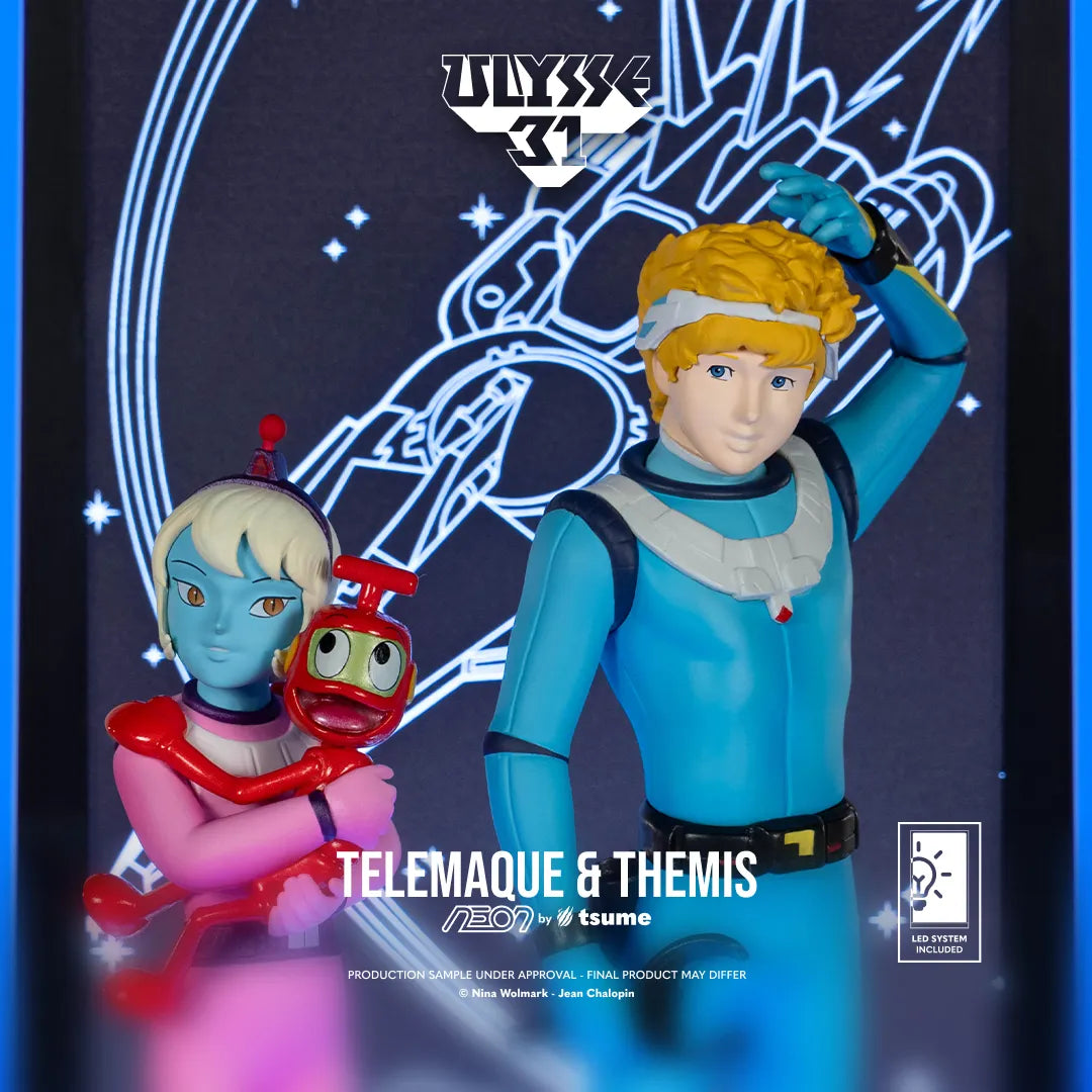 Ulysse 31 Telemachus & Themis Neonfigur