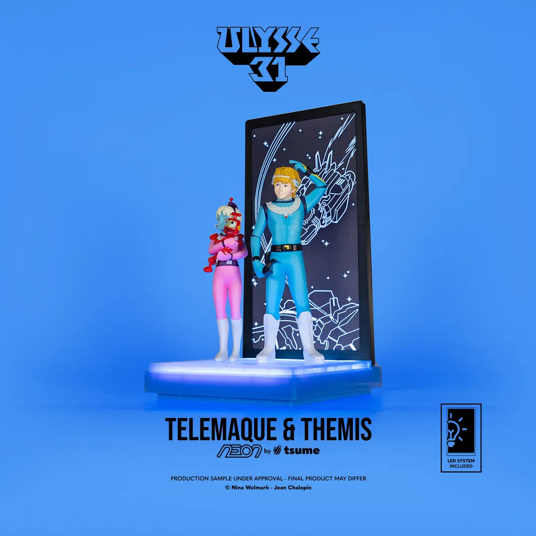 Ulysse 31 Telemachus & Themis Neonfigur
