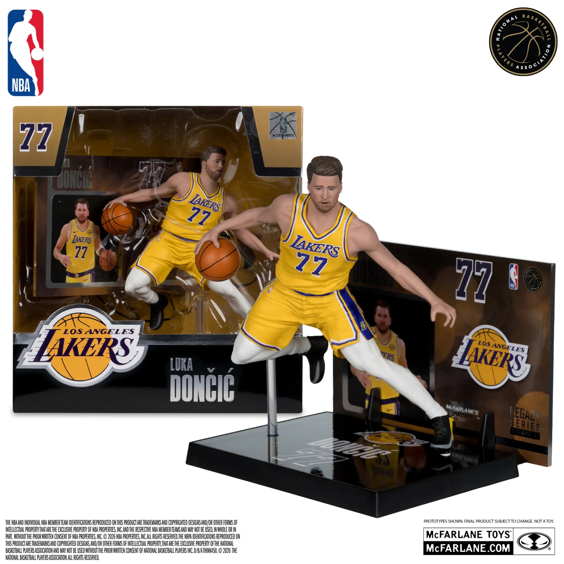 NBA Sportspicks Figuren av Luka Dončić (Los Angeles Lakers) i poserande ställning