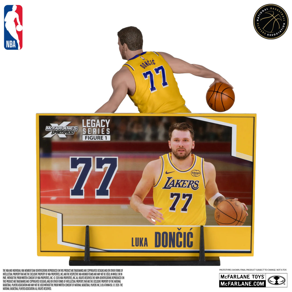 NBA Sportspicks Figuren av Luka Dončić (Los Angeles Lakers) i poserande ställning