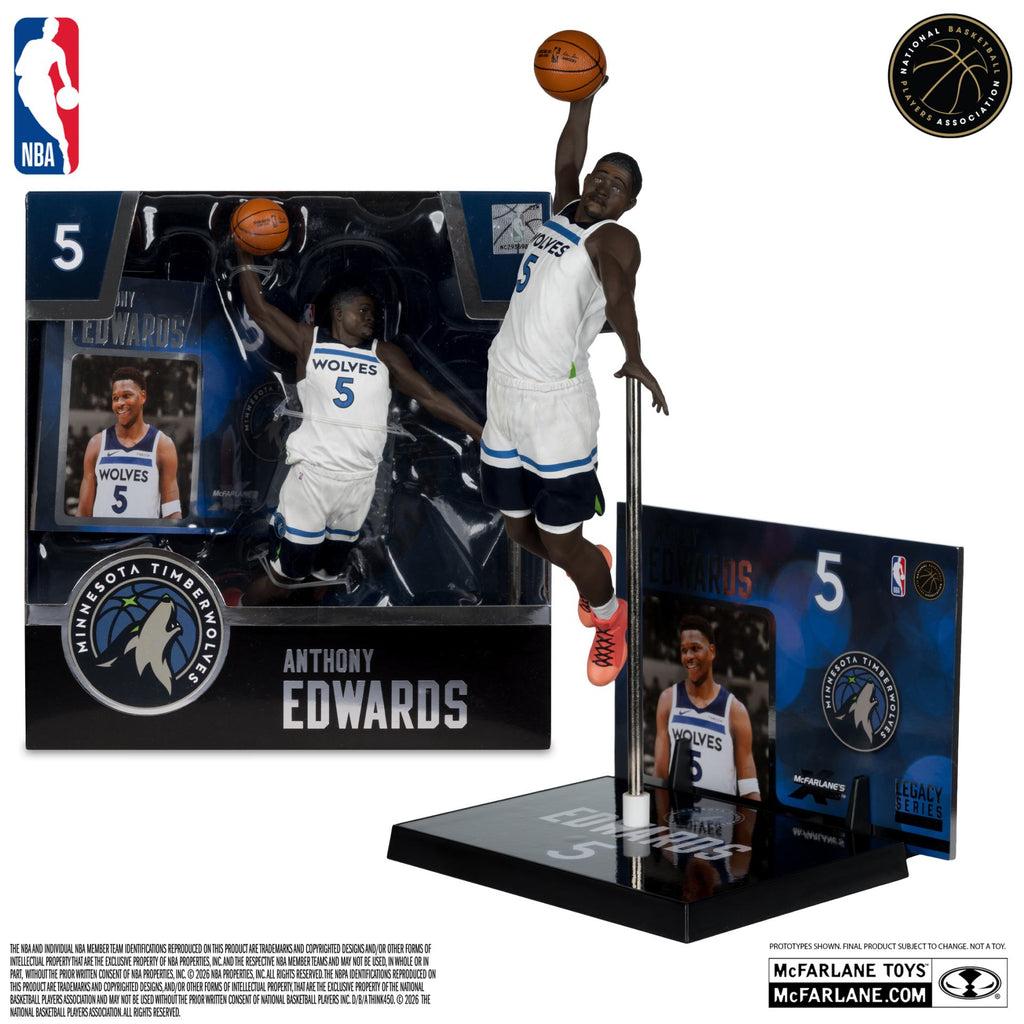 NBA Sportspicks Anthony Edwards (Minnesota Timberwolves) Poserad Figur