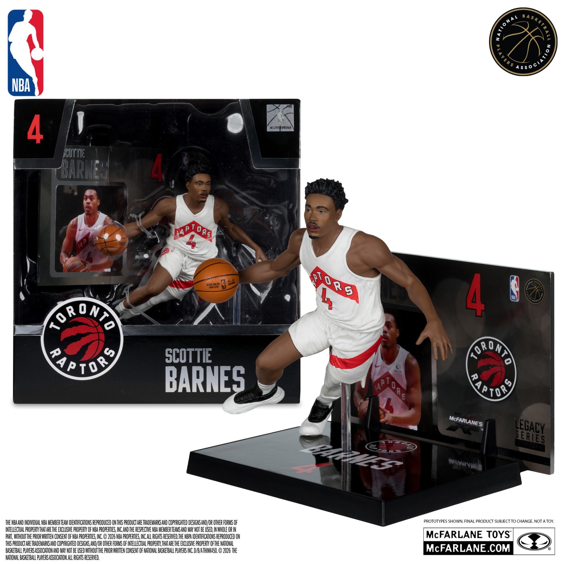 NBA Sportspicks Scottie Barnes (Toronto Raptors) poserad figur