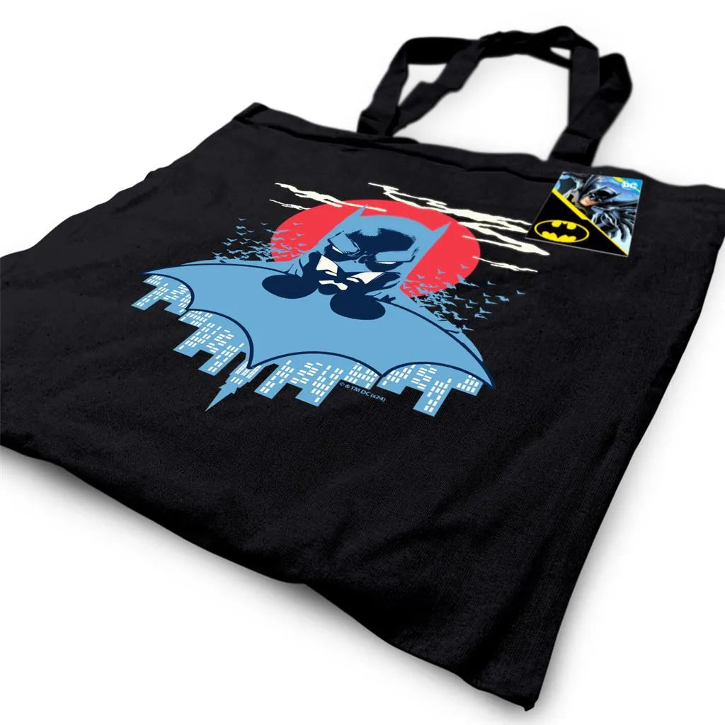Batman röd måne tygkasse