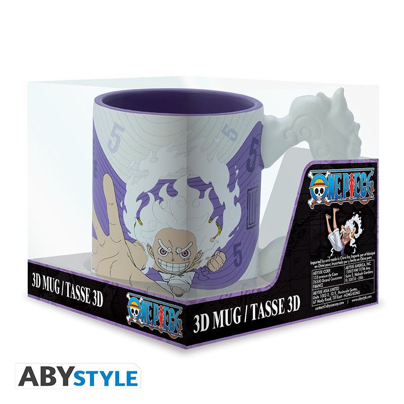 One Piece Luffy Gear 5th 3D-mugg