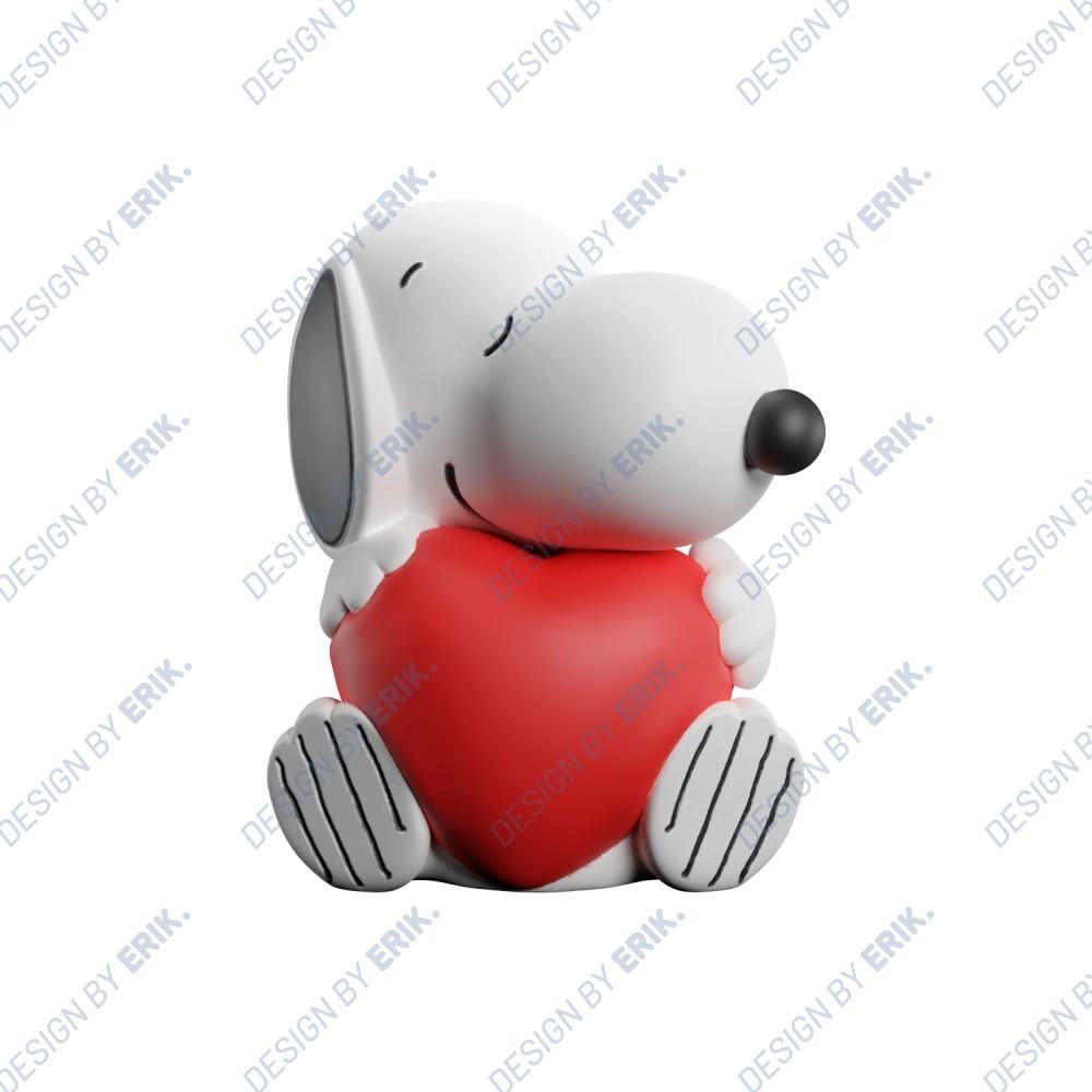 Snoopy mjuklampa i silikon med LED-belysning och timerfunktion