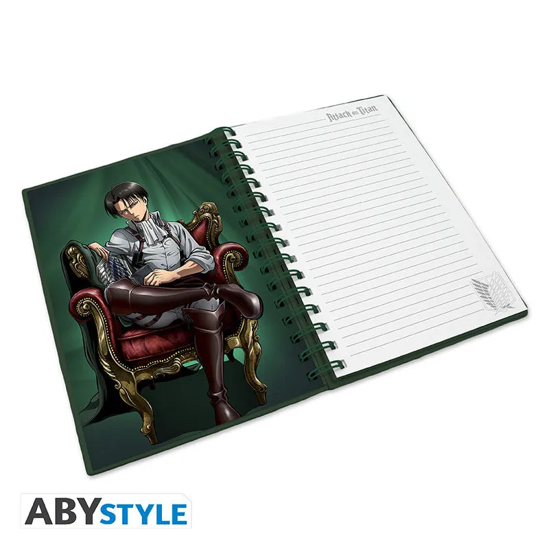 Attack On Titan Levi Spiralbunden Anteckningsbok