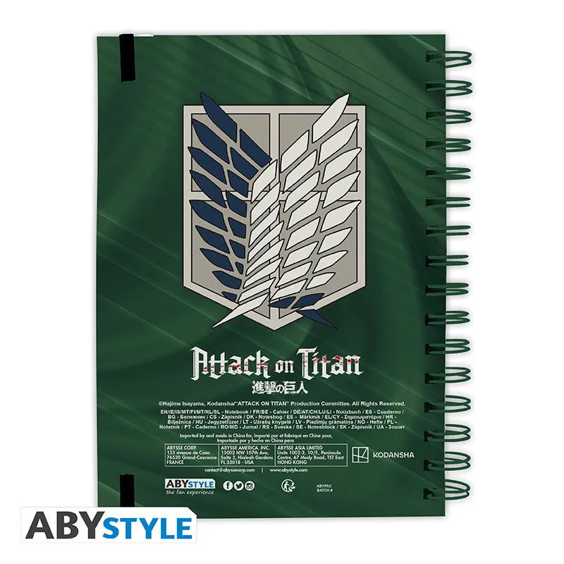 Attack On Titan Levi Spiralbunden Anteckningsbok