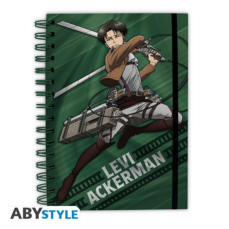 Attack On Titan Levi Spiralbunden Anteckningsbok